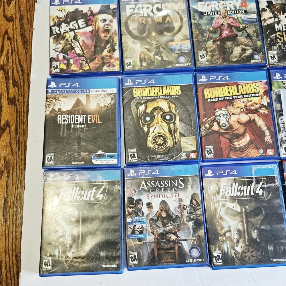 PlayStation 4 PS4Games Bundle Of 17 Various Games Most Have Manuel - Tested Work